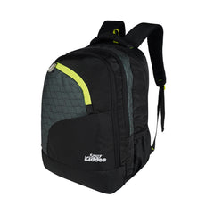 Smily Kiddos 19" Smarty School Backpack – Black & Neon Green | Durable & Trendy Bag for Boys & Girls