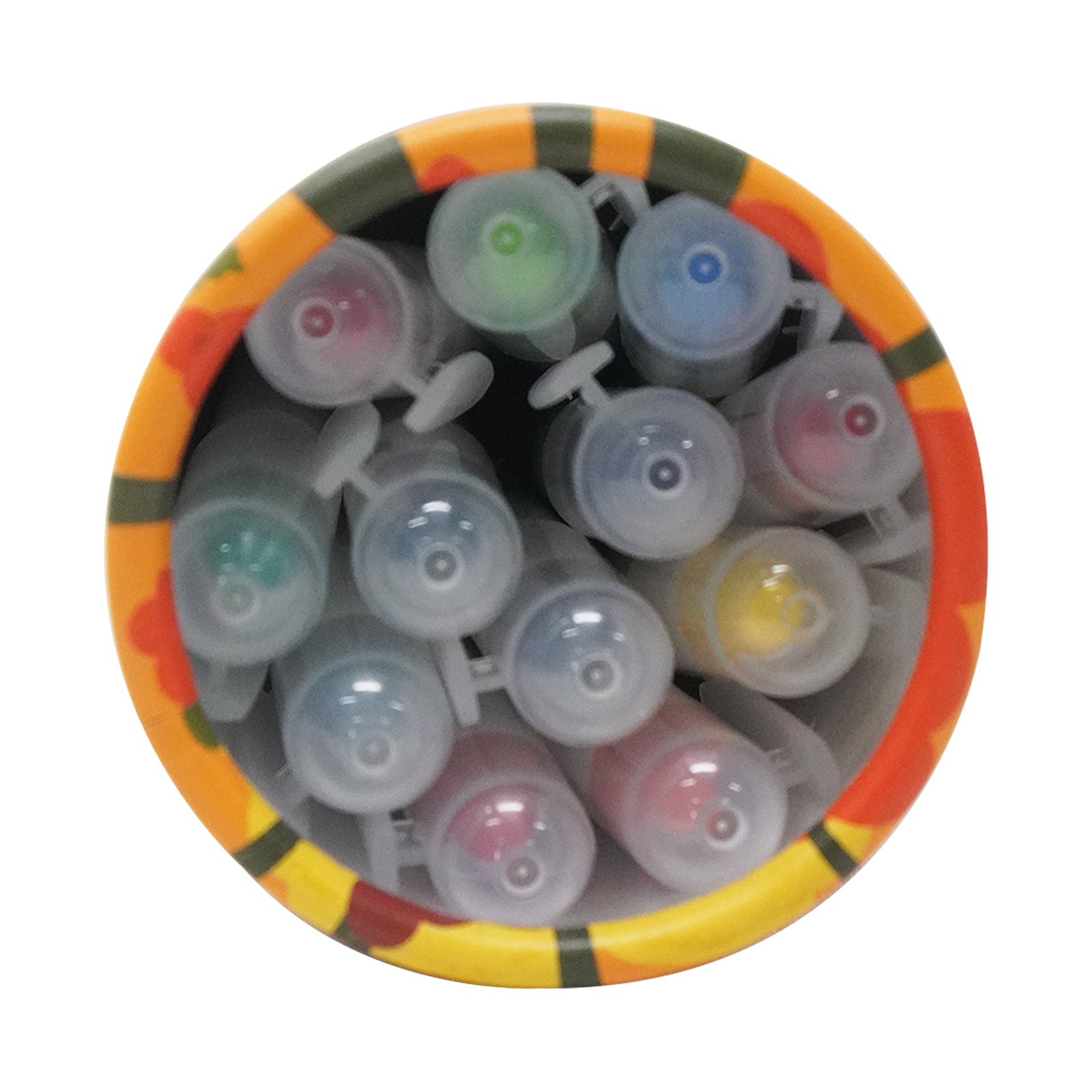 Smily Kiddos Silky Gel Crayons 12 Colors - Animal Adventure Theme Orange