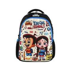 Smily Kiddos - Licensed Chhota Bheem Junior Backpack Too Cool III -Black & T Blue