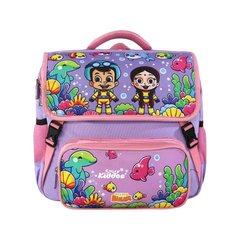 Smily Kiddos - Licensed Chhota Bheem Preschool Backpack I -purple