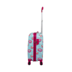 Smily Kiddos Panda Cream Trolley Bag-Pink