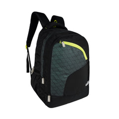 Smily Kiddos 19" Smarty School Backpack – Black & Neon Green | Durable & Trendy Bag for Boys & Girls