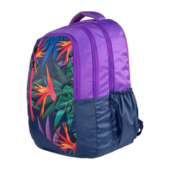 Mike Coral Backpack - Purple | 42L School Bag with Rain Cover