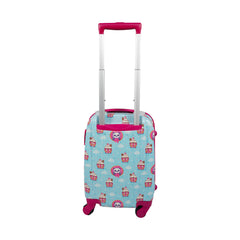Smily Kiddos Panda Cream Trolley Bag-Pink