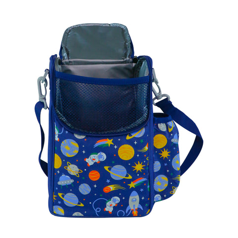 Smily Kiddos Strap Lunch Bag V2 Space Theme Blue