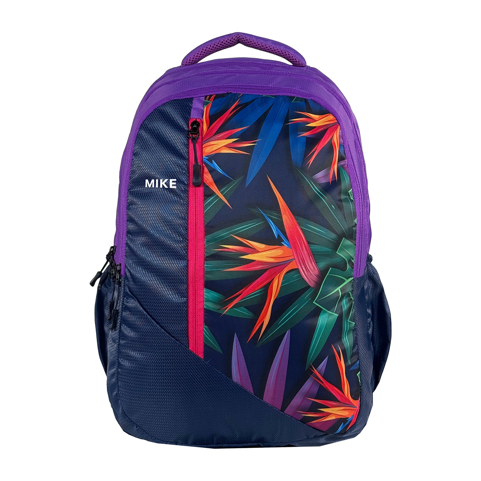 Mike Coral Backpack - Purple | 42L School Bag with Rain Cover