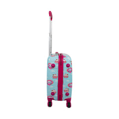 Smily Kiddos Panda Cream Trolley Bag-Pink