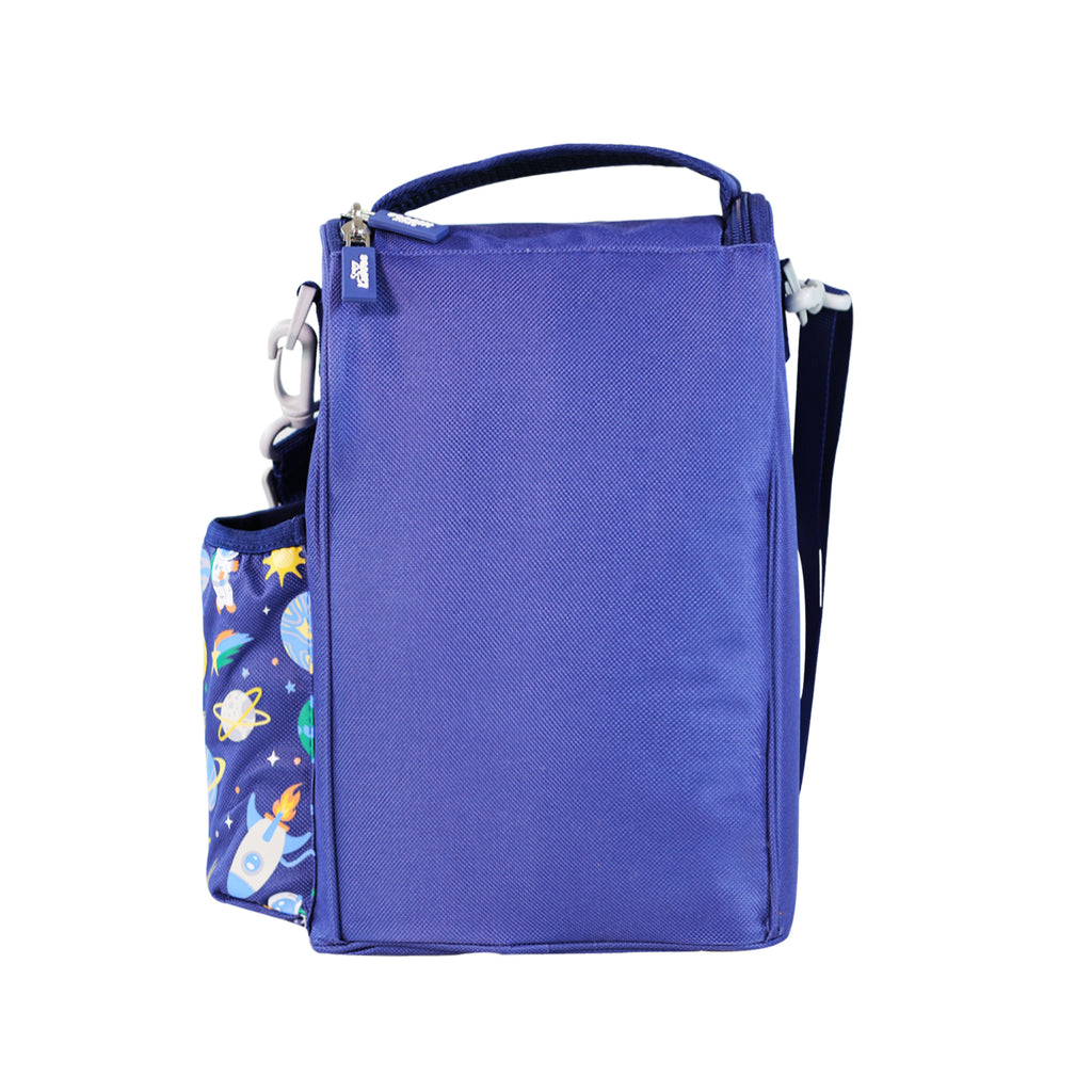 Smily Kiddos Strap Lunch Bag V2 Space Theme Blue