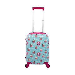 Smily Kiddos Panda Cream Trolley Bag-Pink