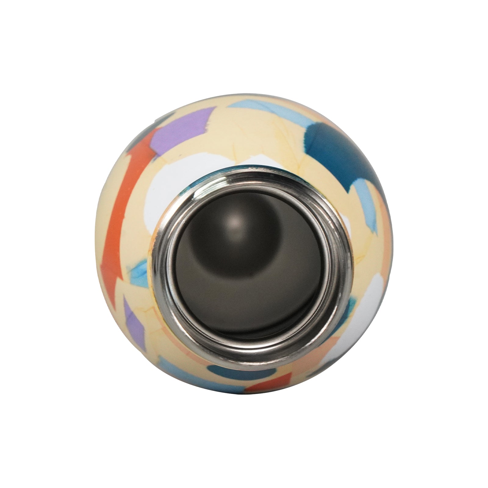 Abstract Theme Yellow water bottle for kids stainless steel zoom