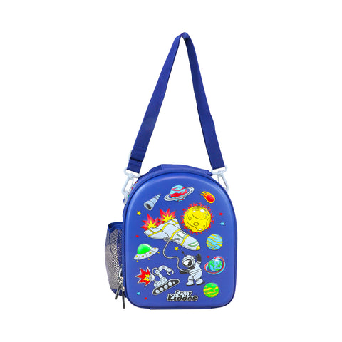 Image of Smily Kiddos Hardtop Eva Lunch Bag V2 Space Theme Blue