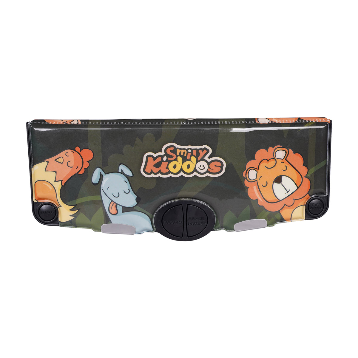 Smily Kiddos Pop-Out Pencil Box for Kids | Jungle Theme (Green)
