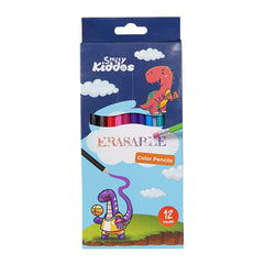 Smily Kiddos Erasable Plastic Color Pencils – Pack of 12