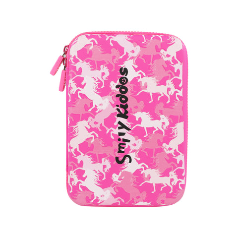 Image of Smily Kiddos Single Compartment Eva Pencil Unicorn Herd - Pink