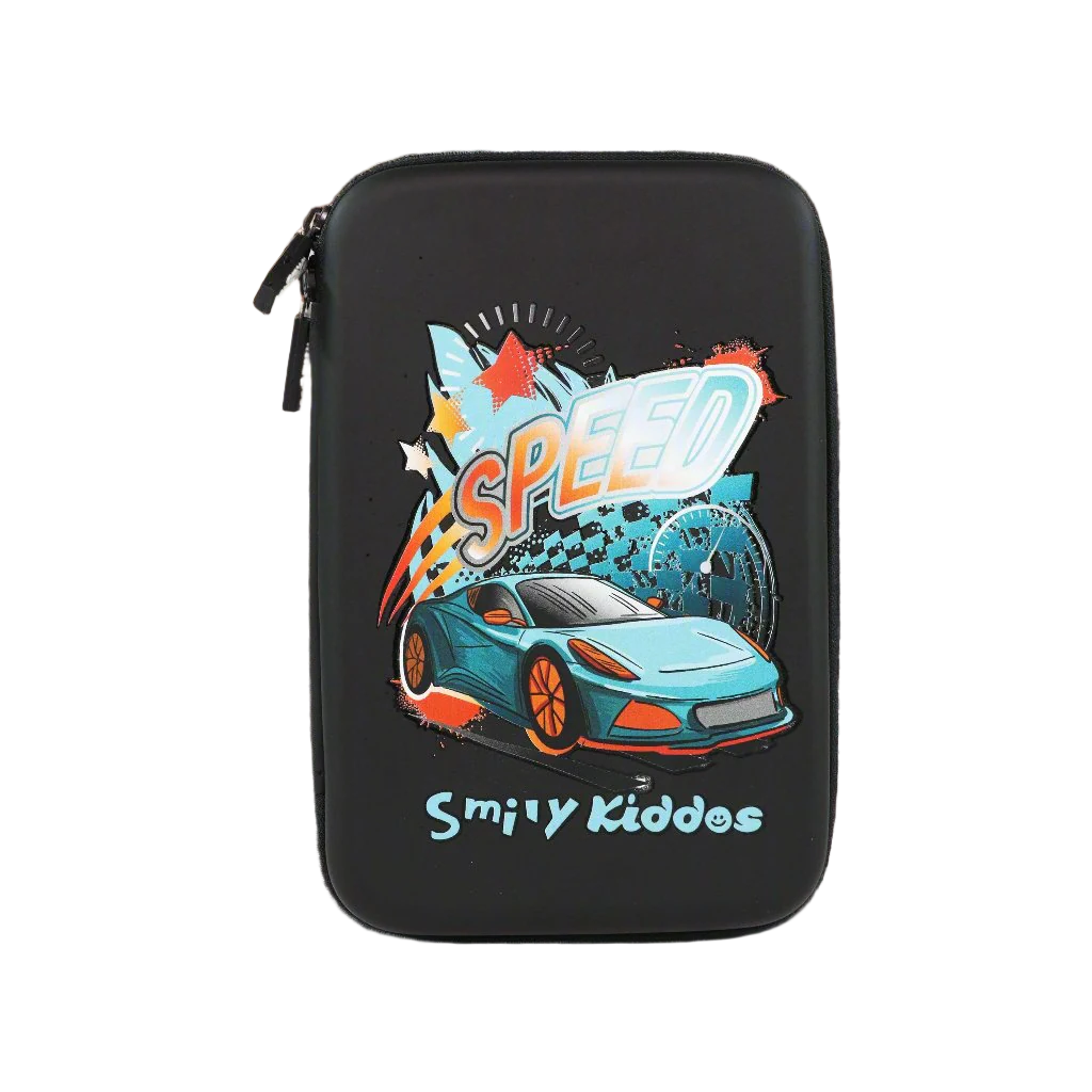Smily Kiddos Single Compartment Eva Pencil Speedster - Black