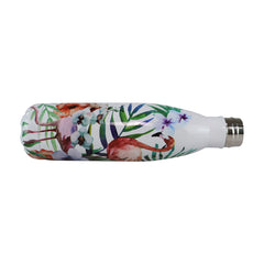 Stainless Steel Water Bottle  - Flamingo White 500 ML middle