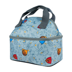 Smily Kiddos Double Decker Lunch Bag Wizard Theme - Grey