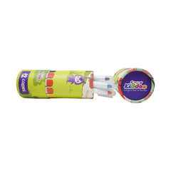 Smily Kiddos Silky Gel Crayons 12 Colors - Animal Adventure Theme Green