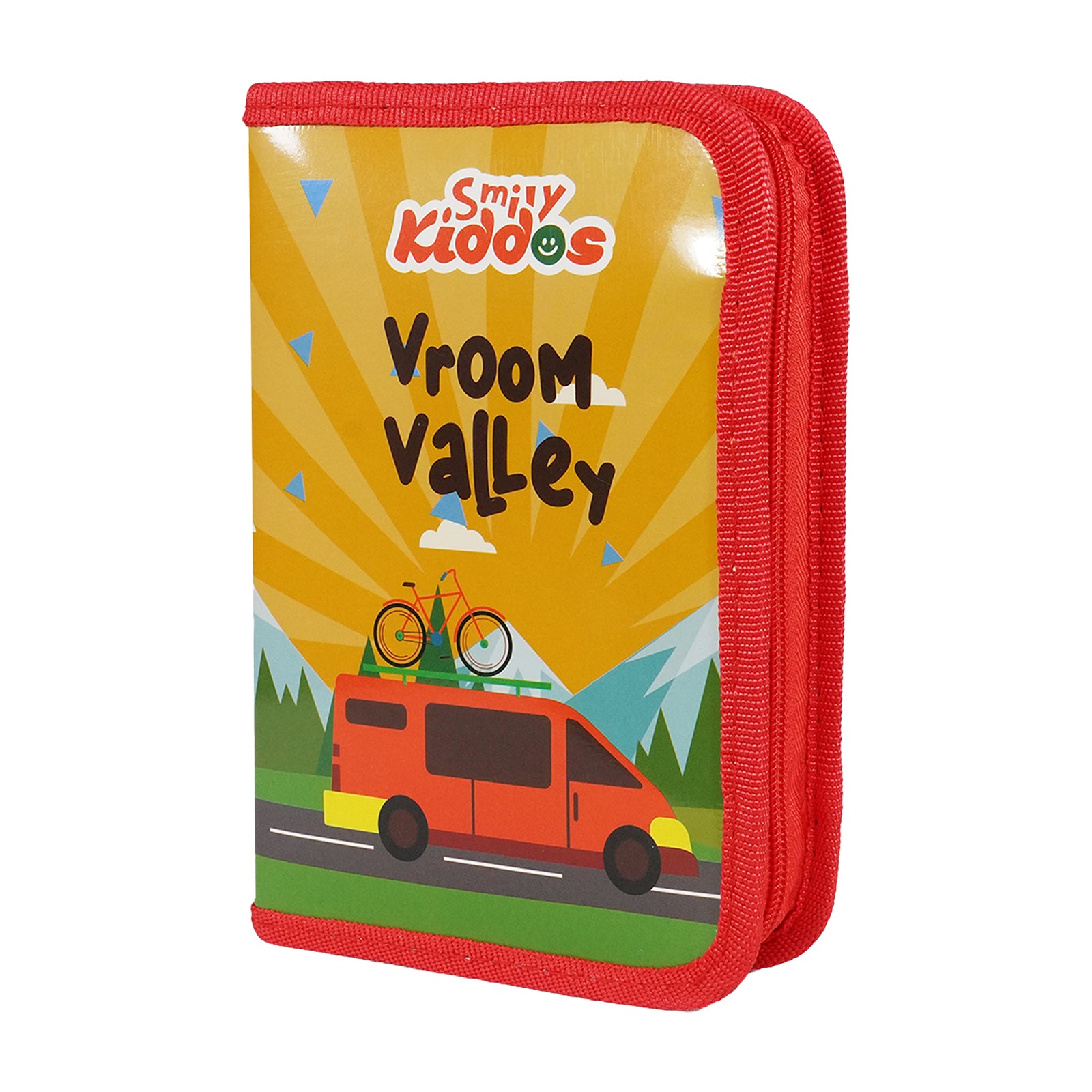 Smily Kiddos Stationery Case – Vroom Valley Theme (Includes Stationery)