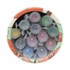 Smily Kiddos Silky Gel Crayons 12 Colors - Animal Adventure Theme Green