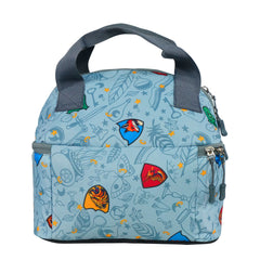 Smily Kiddos Double Decker Lunch Bag Wizard Theme - Grey