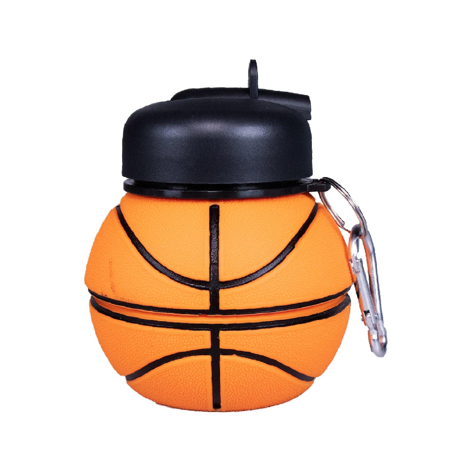 Foldable Basket Ball Silicone sipper bottle 2