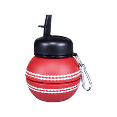 Silicone & Foldable Cricket Ball Silicone Water Bottle 