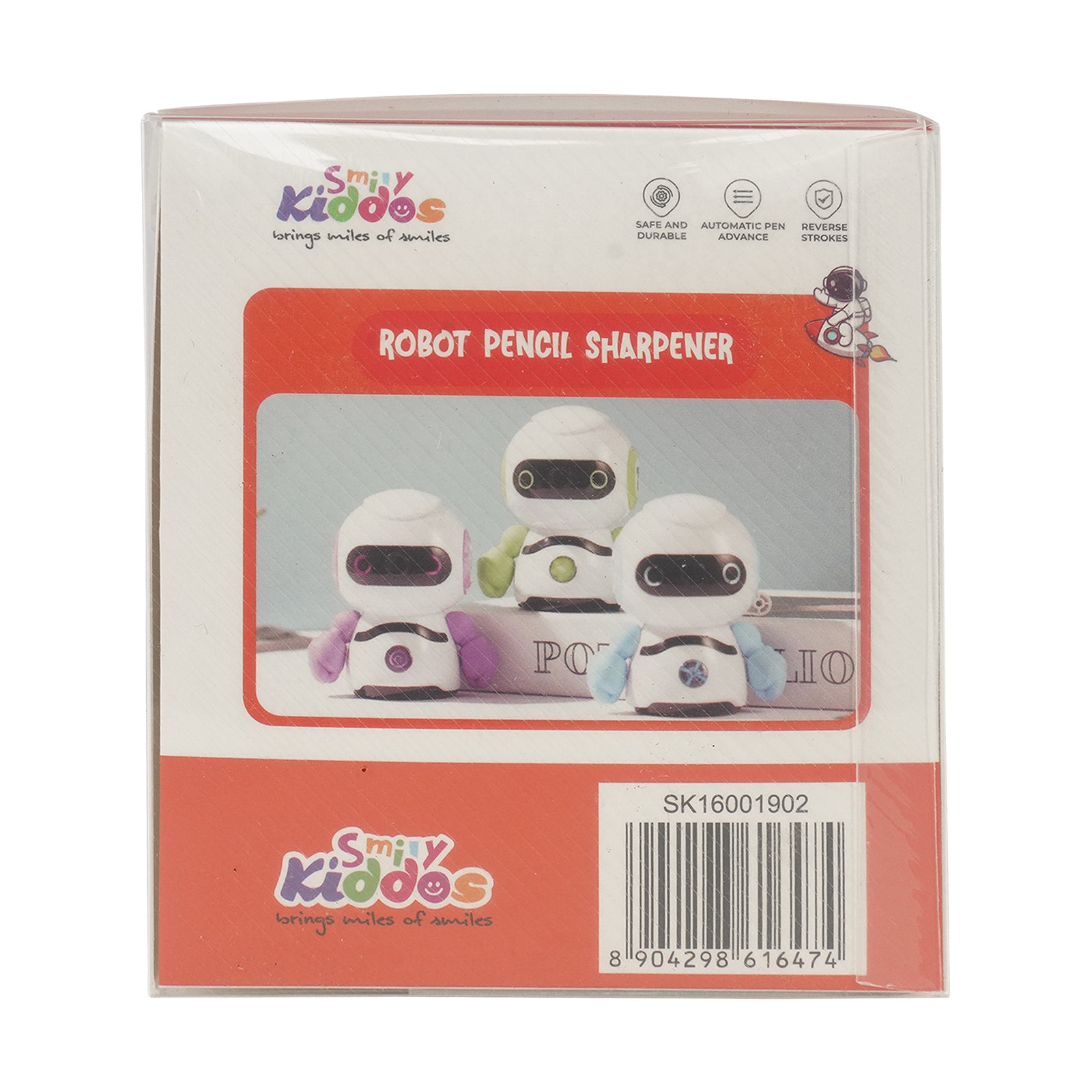 Smily Kiddos Hand Operated Robot Pencil Sharpener - Blue