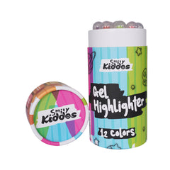 Smily Kiddos Silky Gel Crayon Pack – 12 Colors