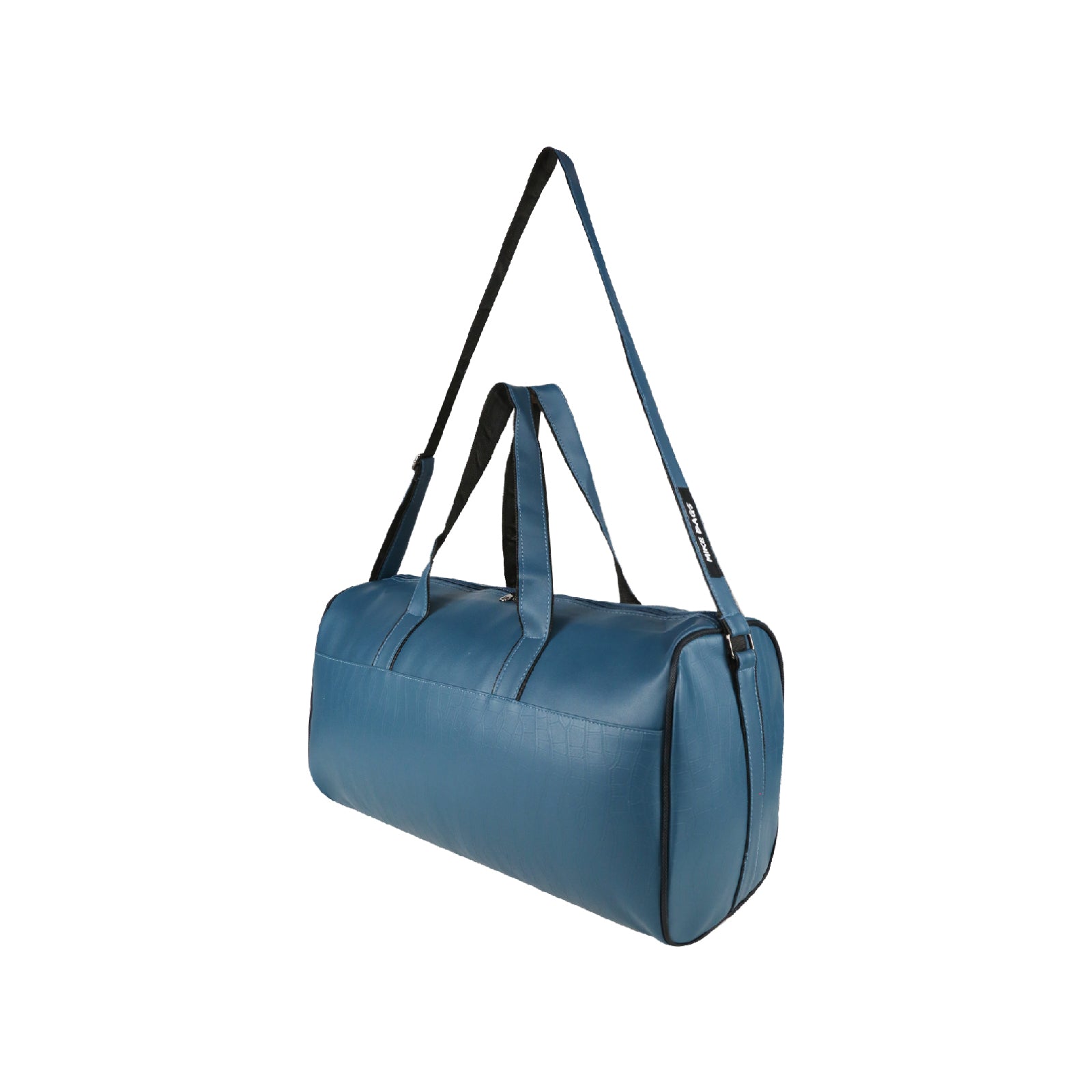 Mike Bags 26L PU Leather Duffle Bag | Cabin Size Travel & Gym Bag for Men & Women | Lightweight, Stylish & Durable -  Indigo