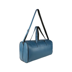 Mike Bags 26L PU Leather Duffle Bag | Cabin Size Travel & Gym Bag for Men & Women | Lightweight, Stylish & Durable -  Indigo