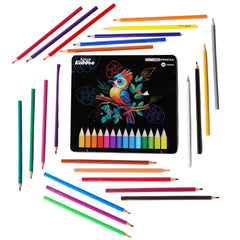 Smily Kiddos 24 Color Pencils Set in Tin Box