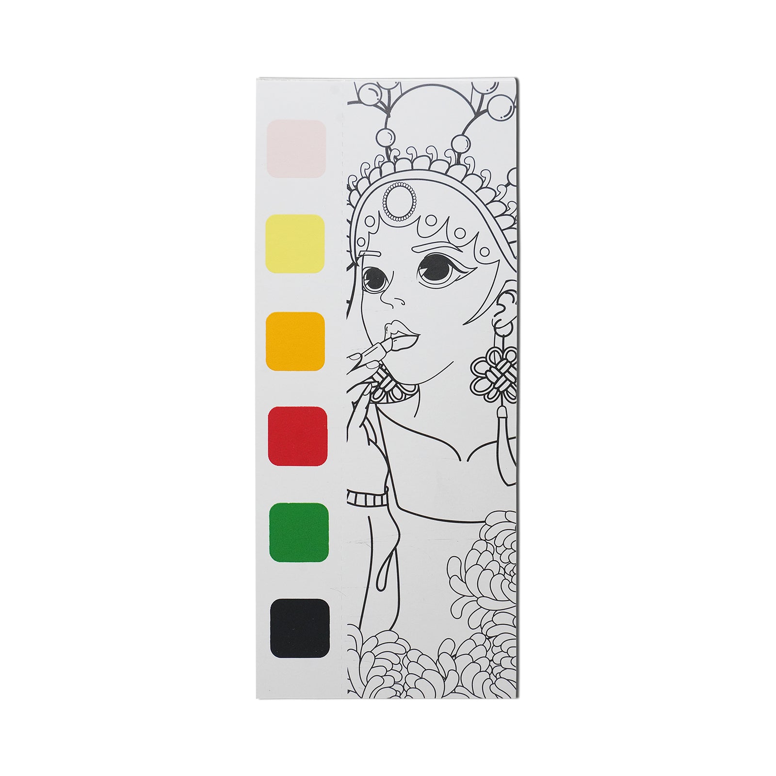 Smily Kiddos Watercolor Painting Book - Opera Girl (12 Pages)