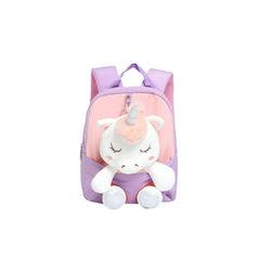 Smily kiddos Unicorn Plush Toy Backpack - Purple