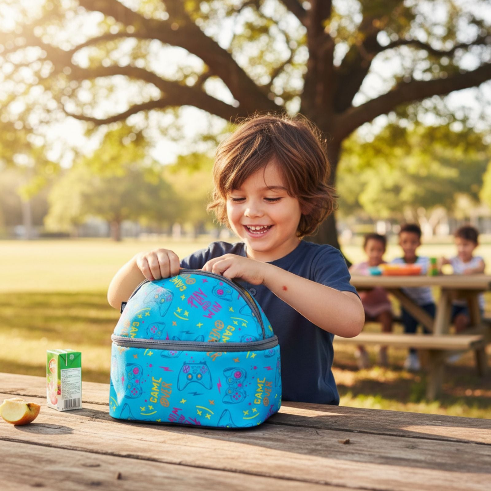 Sonic Theme Double Decker Lunch Bag - Blue