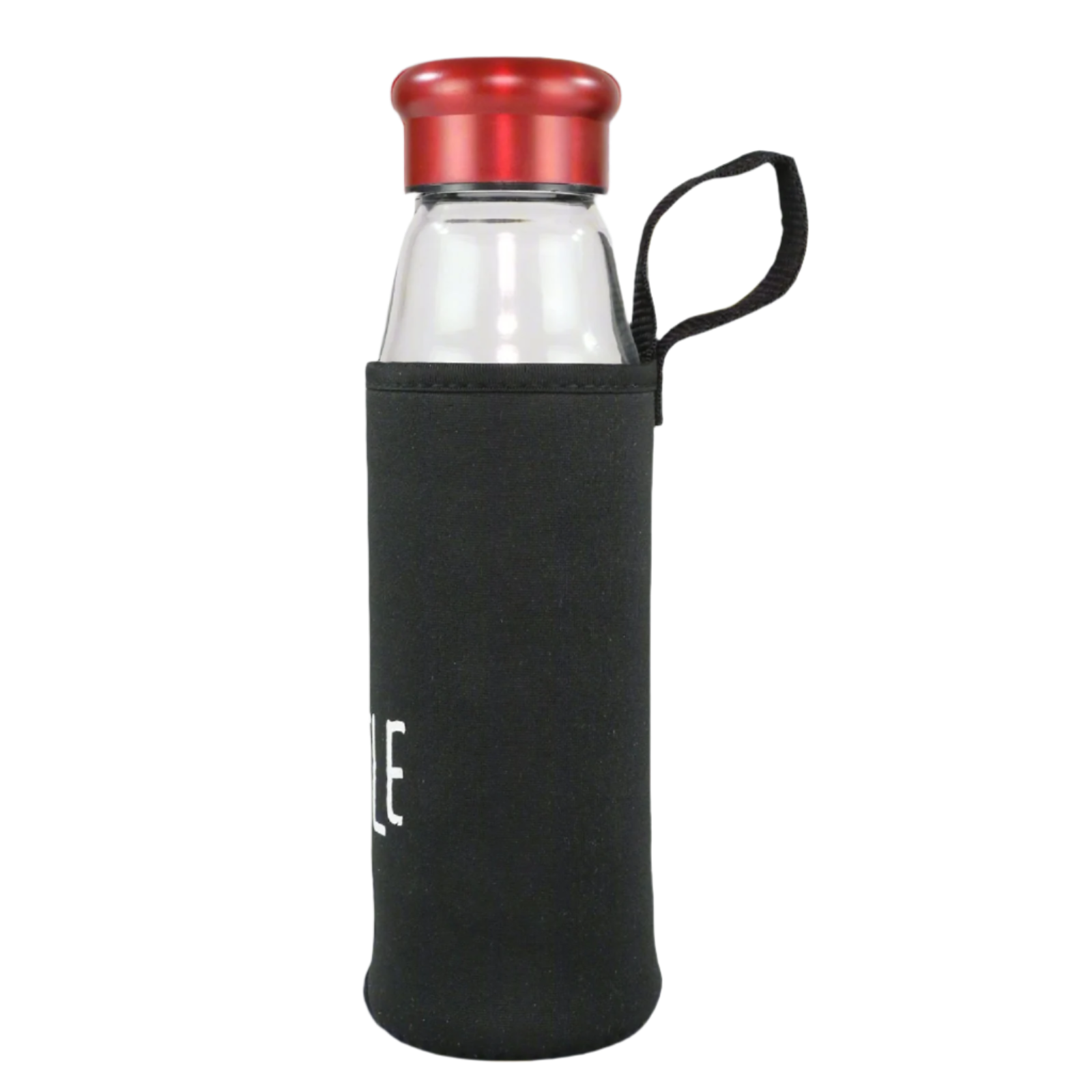 Smily Kiddos Glass bottles with Removable Stainless Steel Infuser Red