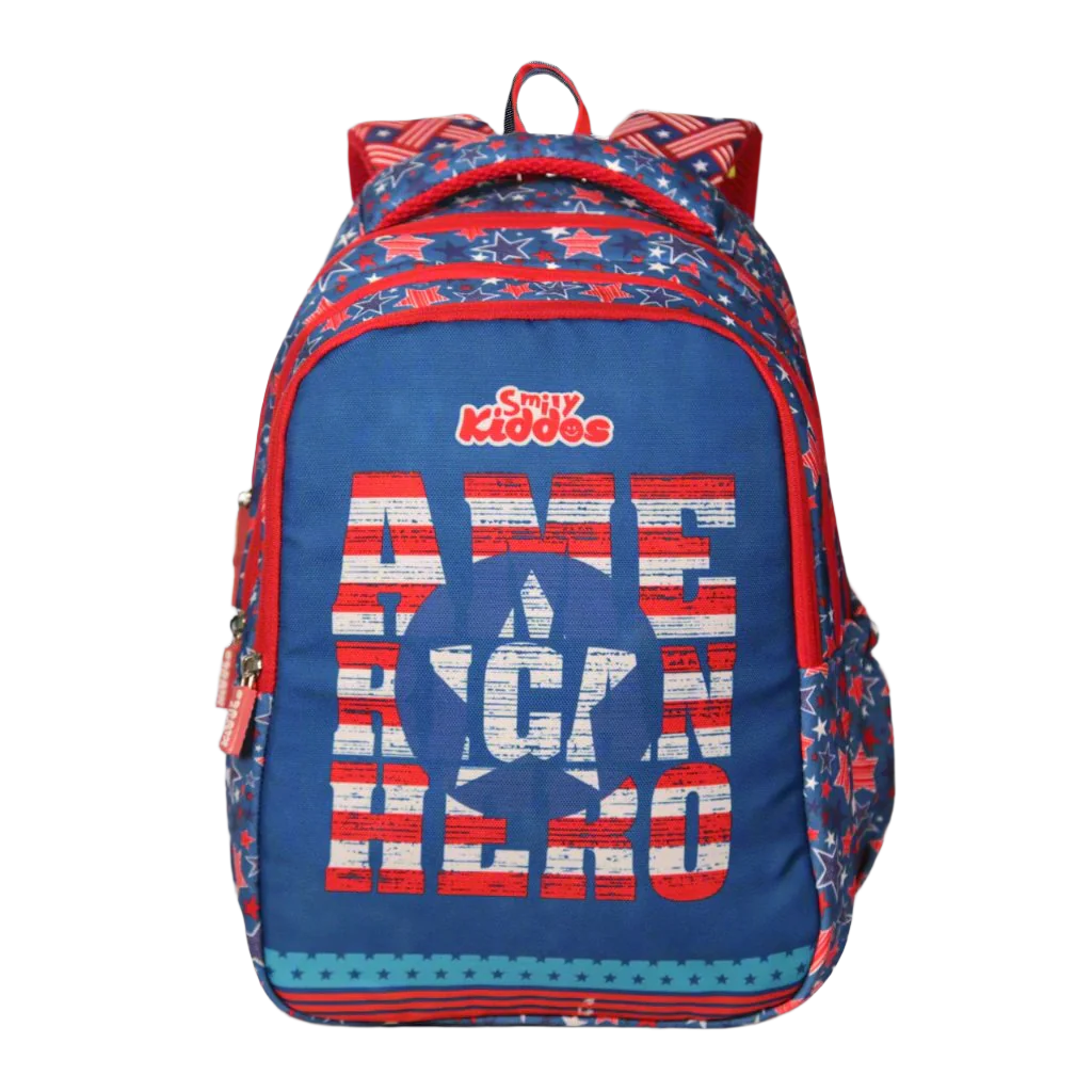 Smily kiddos American Hero Blue Backpack