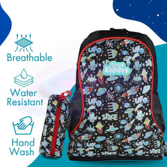 Smily Kiddos Baby Bag with Pouch - Space Theme