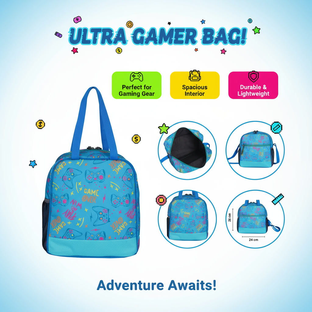 Joy Lunch Bag Senior – Sonic Theme - Blue