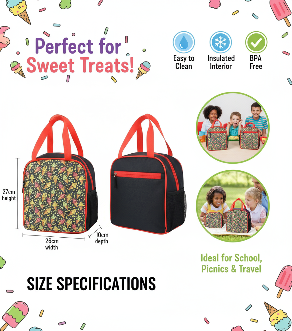 Joy Lunch Bag - Ice Cream Theme - Multicolor