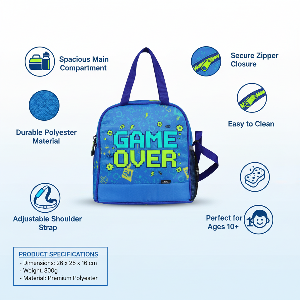 Joy Lunch Bag Senior Coco Theme - Blue