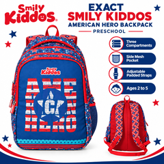 American Hero School Backpack – Blue