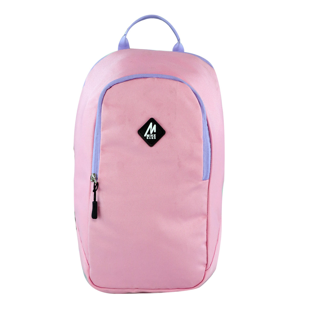 Mike Bags Casual Unisex and Eco Backpack Combo - ( Cherry Red and Light Pink )