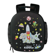 Smily Kiddos Eva Pre School Backpack Space Theme - Black