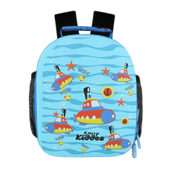Smily Kiddos Eva Pre School Backpack Submarine Theme - Light Blue
