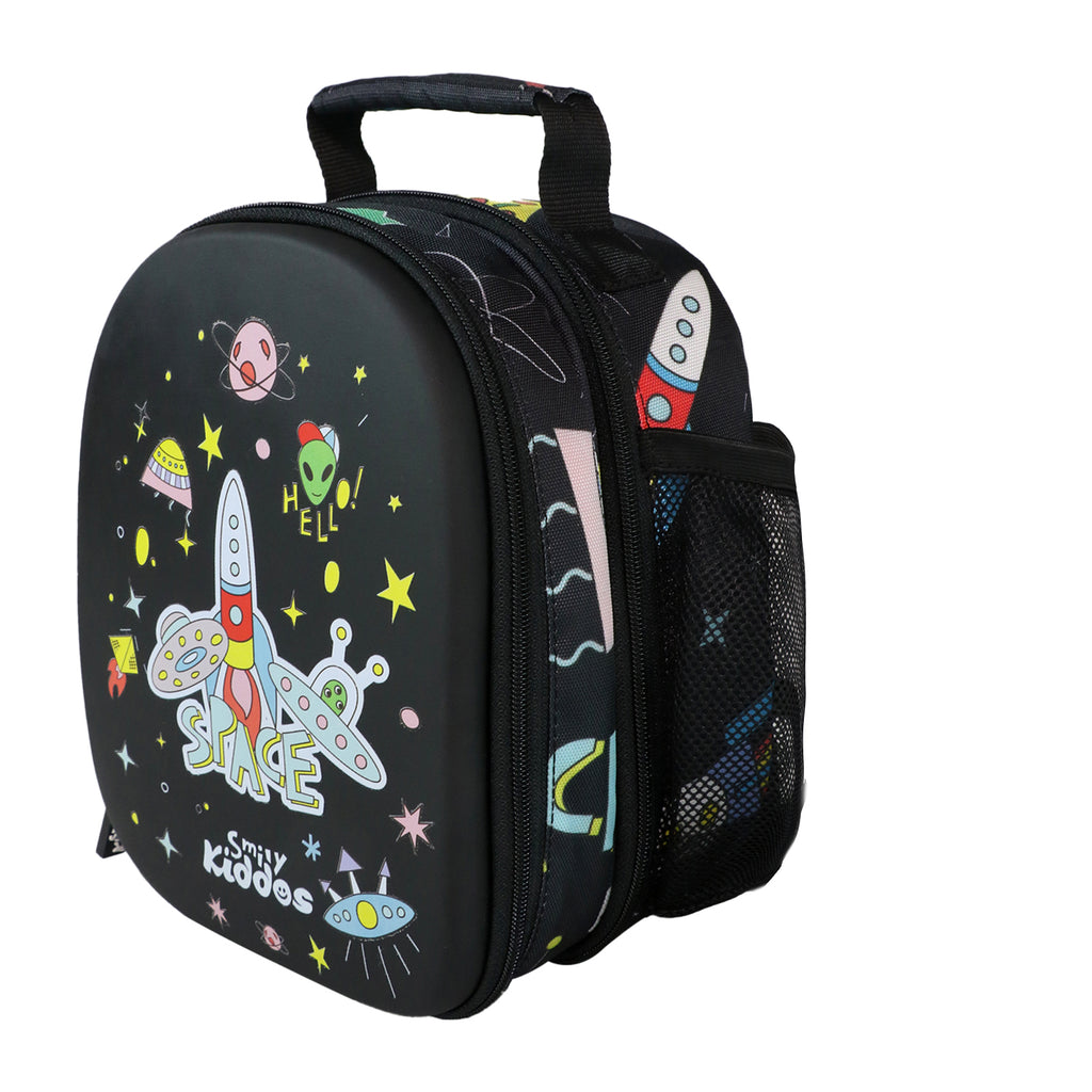 Smily Kiddos Eva Pre School Backpack Space Theme - Black