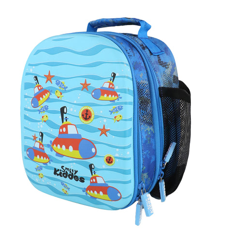 Image of Smily Kiddos Eva Pre School Backpack Submarine Theme - Light Blue