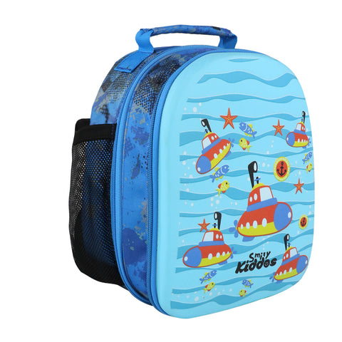 Image of Smily Kiddos Eva Pre School Backpack Submarine Theme - Light Blue