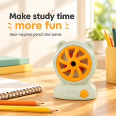 Smily Kiddos Fan Sharpener — Teal Blue