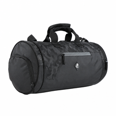 Mike Dual Tone Pro Gym Bag with Shoe Compartment – Black